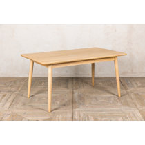 Abdiel solid deals wood dining table